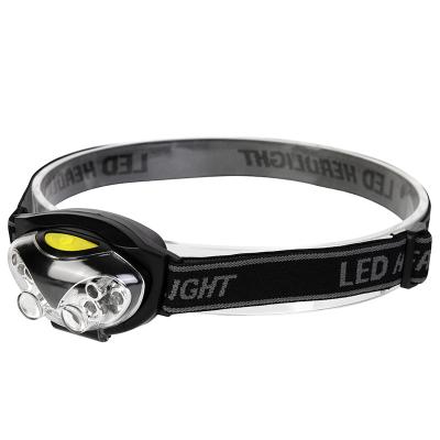 China Other Waterproof Hands Free 6 Modes LED Headlight Black And White LED Torch Headlight Light Weight 3 For Camping Hiking for sale