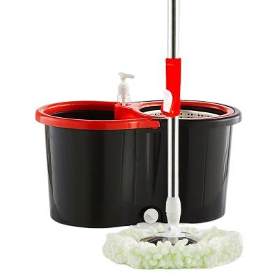 China Quick Clean Microfiber Viable Sale High Quality Good Prices Extruded Clean Mop Rig Drive Mop Bucket And Double Flat Mop Bucket Set for sale