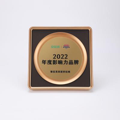 China Marriage favors & High Quality Custom Bridal Party Gifts Medal Blank Business Commemorative Award Inlaid Award Plaque With Box for sale