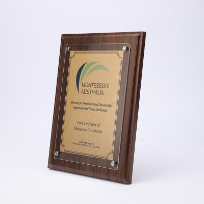 China Custom High Quality Award 40*60cm Wooden Plaque In Box For Business Gifts for sale