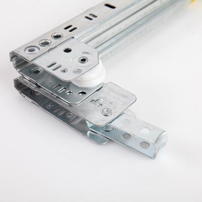 China HJS Traditional High Quality Iron Less Noise Open Push Ball Bearing Drawer Slides for sale