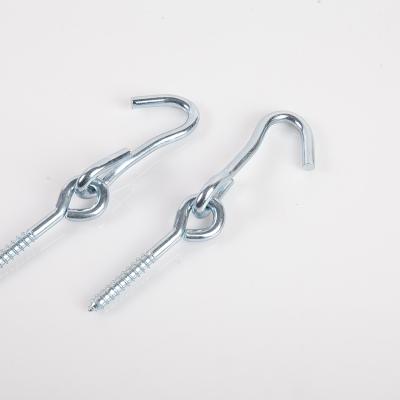 China Wholesale Heavy Industry Hardware Manufacturer HJS Eye Screw Hook J Shape Screw In Hooks for sale