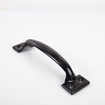 China HJS Industrial Iron Black Bedroom Sideboard Door Handles A Type Hard Furniture Door To Pull Wholesale for sale