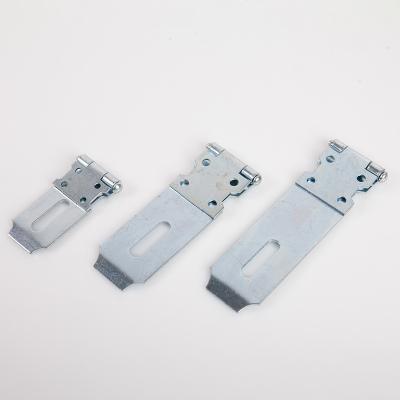 China HJS Iron Pivot Clip Security Latch Padlock Buckle Gate Door Bolt Latch Lock for sale