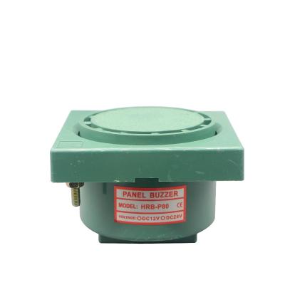 China AUTO Electric Panel Alarm Buzzer HRB-P80 Sound Pressure 90-100dB Panel Buzzer 12v DC for sale