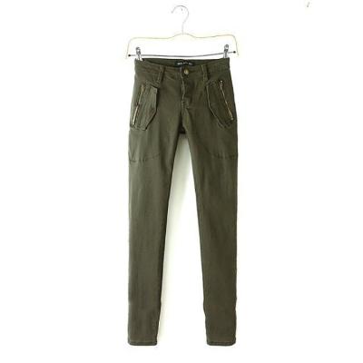 China European and American Women's Pencil Pants Ladies Solid Color Breathable Casual Pants for sale