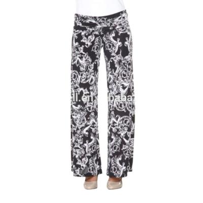 China QUICK DRY Palazzo Pants Summer All Printing With Wide Leg And Waist Waist Pants for sale