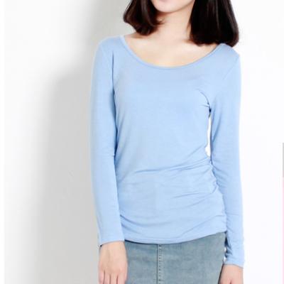 China Breathable OEM Base Skinny Cotton Long Sleeve T-shirt Homewear / Women's Wide Leg Sportswear for sale