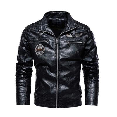 China Waterproof Leather Jacket Of 2020 New Autumn And Winter High Quality Fashion Coat For Cool Types for sale