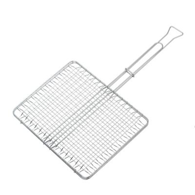 China Hot Selling Easily Cleaned Amazon BBQ Grilling Durable Basket Grill Net For Vegetable Fish Steak BBQ Accessories for sale