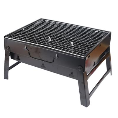 China Easily Assembled Folding Charcoal Grill BBQ Stove Portable BBQ Grill Smoker Compact Cooker Outdoor Camping for sale