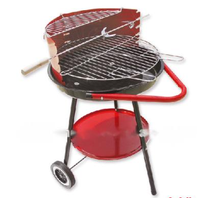 China Easily Assembled Portable BBQ Stove Charcoal Stove With Movable Wheel Outdoor Grill Stove for sale