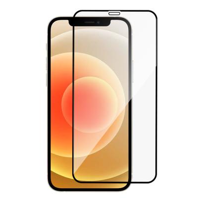 China 2021 High Border Explosion Proof Case Black New Arrival Tempered Glass Screen Protector Friendly Transparent Iphone 12 /11pro/XS/X for sale