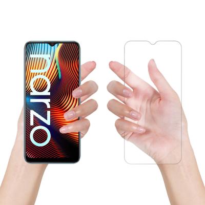 China Wholesale 9H HD 0.33mm Tempered Glass Premium China High Clear Curved Full Mobile Screen Protector For OPPO Realme Narzo 20 for sale