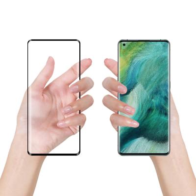 China Veeturbo 9H HD 0.33mm Full Clear Tempered Glass 3D Curved Premium Full Screen Protector For Oppo Find X2 pro for sale