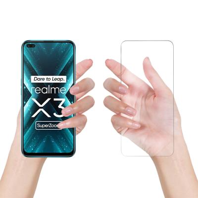 China Wholesale Veeturbo 9H HD 0.33mm High Clear Premium Tempered Glass Screen Protector For OPPO Realme X3 Super Zoom for sale