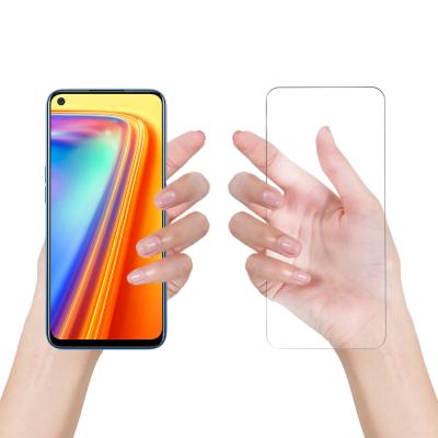 China Veeturbo 9H HD 0.33mm Full Clear Curved Premium High Clear Tempered Glass Screen Protector For OPPO Realme 7 for sale