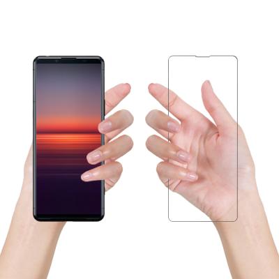 China Veeturbo Wholesale 9H 0.33mm Premium Full Clear Curved High Clear Tempered Glass Screen Protector For Sony Xperia 5 ll for sale