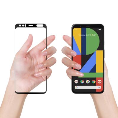 China Veeturbo 9H 3D Full Silk Printing High Clear Silk Printing Premium Curved Full Screen Protector For Google Pixel4XL for sale