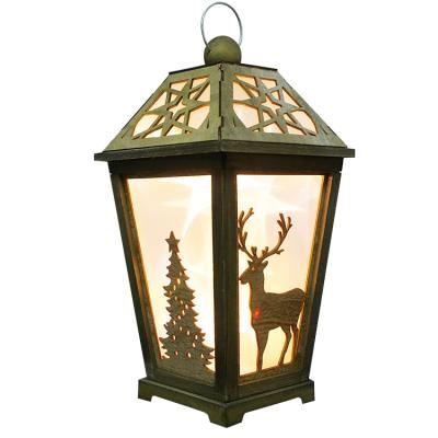 China Home Decoration Christmas Tree Elks Led Christmas Factory Direct Craft Lantern Home Decoration Hanging Lantern Soft Supply Pendant for sale