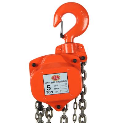 China Hand lifter HSZ-VT 5T crane chain block lever lever hardware manual goods lifter for sale