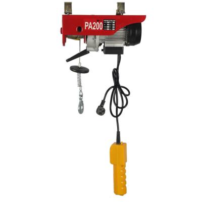 China Building Material Shops Mini PA Electric Wire Rope Hoist 300kg / 600kg for sale