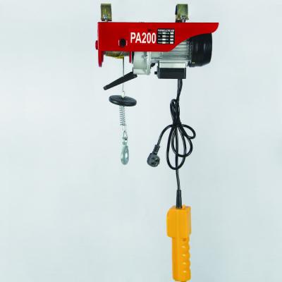 China Building Material Shops Mini PA Electric Wire Rope Hoist 200kg / 400kg for sale