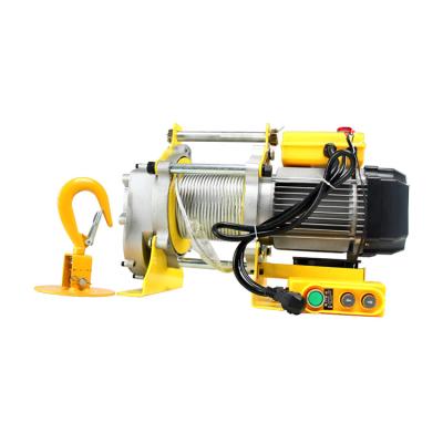 China Popular lifting goods 380V 220v 500kg 1500kg micro ELECTRIC WINCH with anti-rotation galvanized stainless steel wire rope for sale