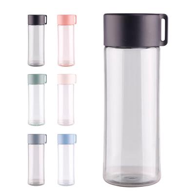 China Free Reusable Portable Tumbler Custom Made Viable Plastic Water Bottles Logo Bpa School Camp Cute Kawaii for sale