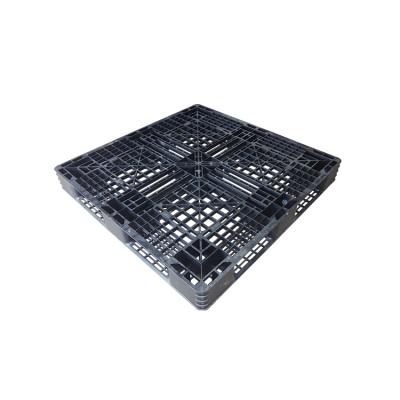 China Single Faced One Time Export Use 1100*1100*120 High Density Polyethylene Plastic Pallet for sale