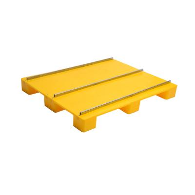 China Food Grade HEPE Plastic Pallets Solid Top Hygiene Single Faced Plastic Pallets For Sale for sale