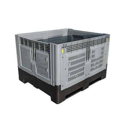 China 1200X1000 Euro Pallet Container Boxes Single Faced Standard Collapsible Plastic Box for sale