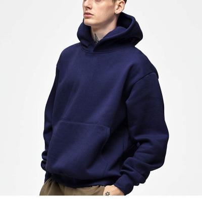 China Other Basics 300 Gsm 100%Cotton Hoodie Plain Heavy Hoodie Men's Oversized Sweatshirt Men Cropped Hoodie Men for sale