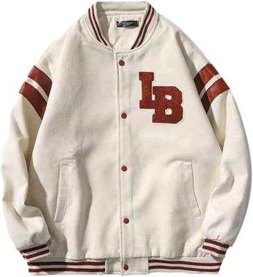 China Custom School Fashion Cotton Casual Team Jacket Slim Fit Bomber Baseball Jacket Windproof Style for sale