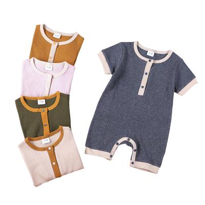 China Fashion Closure/Soft/Safe/Skin/Breathable Fashion/Soft Closure/Safe/Skin/Green Baby Rompers Summer Newborn Newborn Kids Breathable Rompers Hot Selling Baby Boy for sale