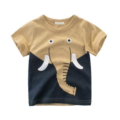 China Factory Wholesale 100% Cotton 3D Printing Custom Anti Shrink Elephant T-shirt For Kids for sale