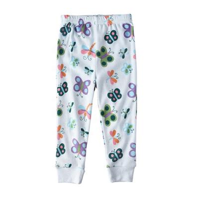 China Fade Proof Color Fade Proof Factory Cotton GOTS Kids Girls Printed Autumn Organic Spring Solid Pants Custom Wholesale Made To Order for sale