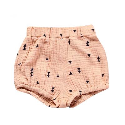 China Fade Proof Wholesale Custom Color Fade Proof Factory Summer Soft Breathable Cotton Blend Canvas Babies Bubble Shorts for sale