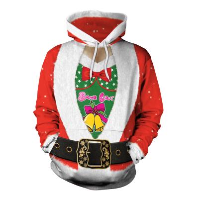 China wholesale Anti-wrinkle men's Autumn New Year Christmas holiday clothing men's and women's hoodie sweaters loose matching design adults for sale