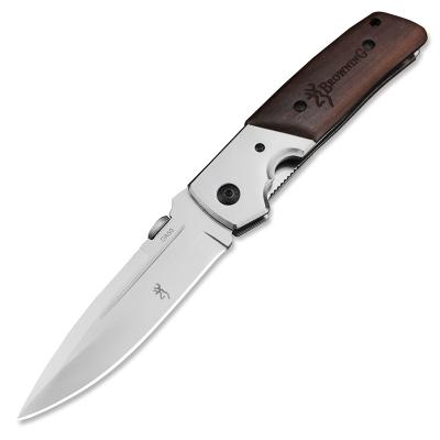 China DA50 Non-variable Camping Handle Folding Pocket Knife Self-defense EDC Wooden Outdoor Tactical Hunting Knives for sale