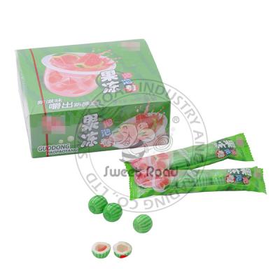 China Normal Watermelon Bubble Gum Center Filled with Jam for sale