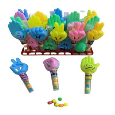 China Kids Natural Candy Toys Rock Paper Scissors Toy Candy for sale