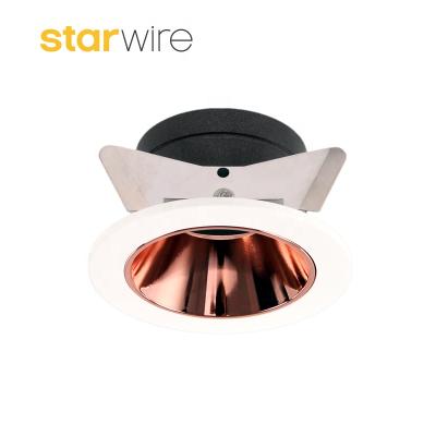 China Round Enclosed Frame Downlight GU10 MR16 Mounting Downlight LED Downlight Mounting Darklight Technology LED for sale