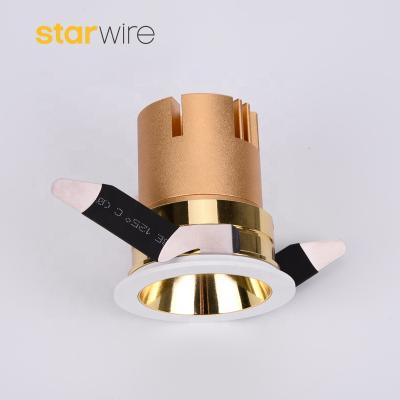 China Mini Fit Aluminum Size LED Downlight Darklight Design Rear Fitting GU10 Recessed Downlight for sale