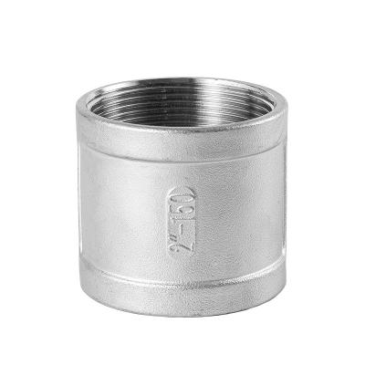 China Industry Goods In Stock Pipe Fitting Stainless Steel Ss 304 316l Female Thread Bsp Socket Banded Coupling for sale