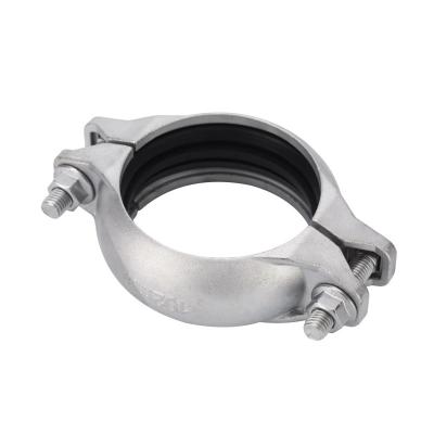 China Use for grooved fitting connection Hot selling Casting Grooved fitting Couplings 304 stainless steel clamps stainless steel accessory for sale