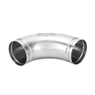 China Industry water supply and drainage pipe fittings elbows stainless steel pipe fitting 90 degree grooved elbow for sale