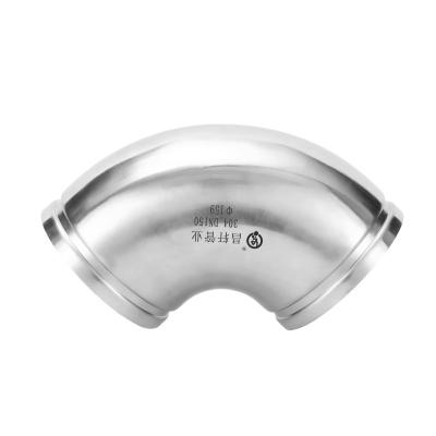 China Industry Stainless Steel Groove Elbow 90 degree Grooved Bend fittings for sale