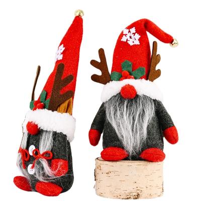 China Creative New Europe Christmas Decorations Antlers Dwarf Ornaments Forest Old Man Doll Ornaments Faceless for sale