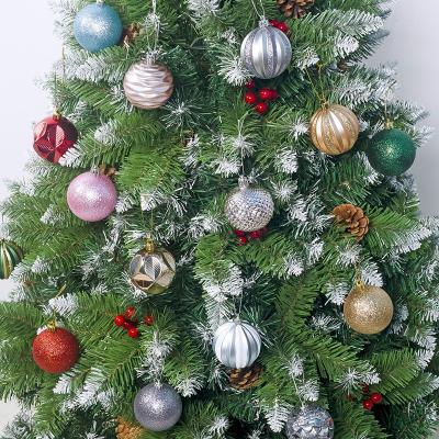 China 6cm Simple Christmas Tree Gift Box Christmas Decoration Ball PVC Hanging Ball for sale